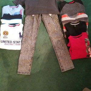 Boys fall/ winter cloths and Champion shoes